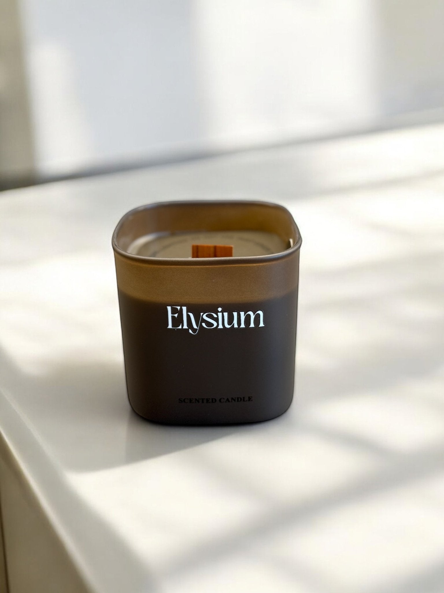 Amber Allure – Scented Candle in Mocha - Elysium Decor
