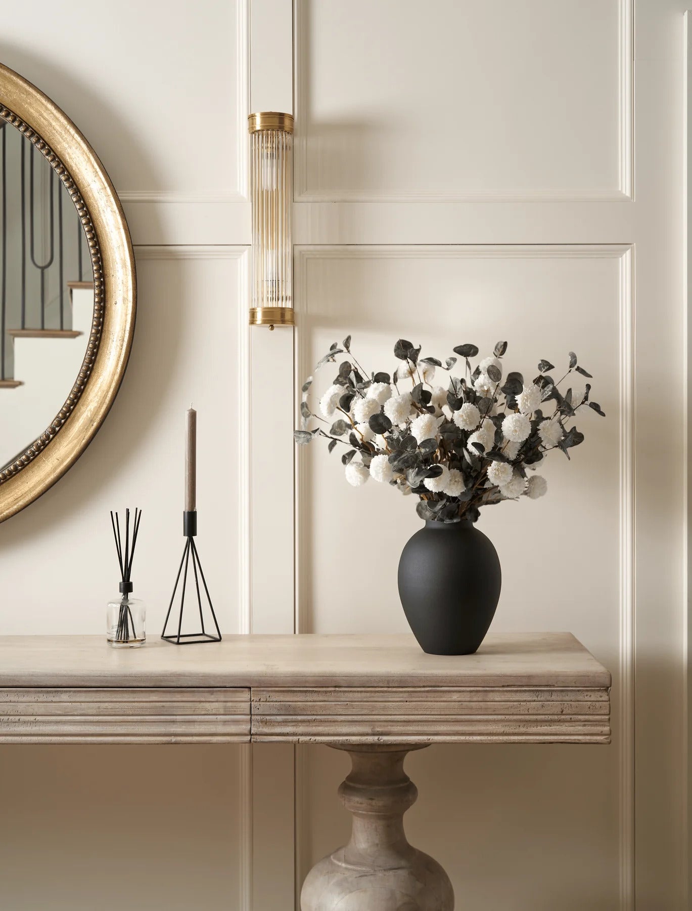 Faux Arrangement - White & Green - Elysium Decor
